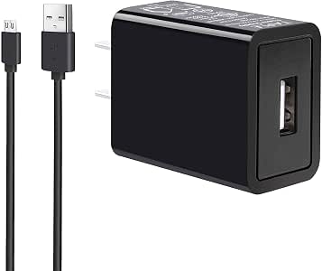 Caricabatterie USB UL Per Amazon Kindle Paperwhite 7a Gen - Fite ON, Cavo 5ft, Livello VI