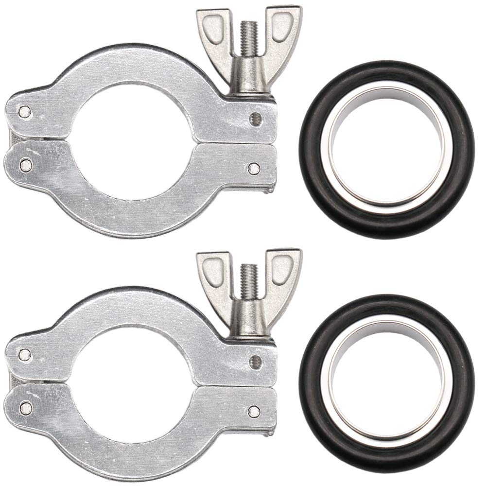 KF25 Quick Clamp 2 Sets KF25, Flage Size NW25 Aluminium Quick