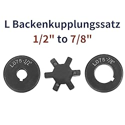 uxcell 1/2" to 7/8" L075 Flexible 3-Piece L-Jaw
