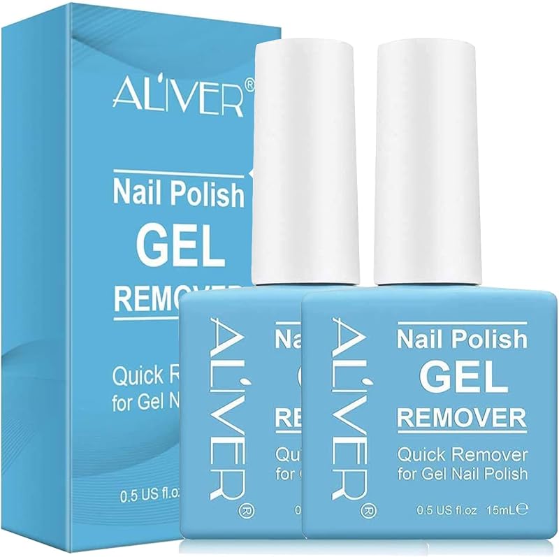 HUALIJIA Magic Nail Polish Remover 2 Pack 0.5 Fl Oz Gel Polish Remover