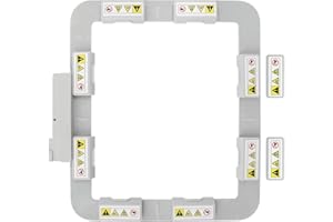 Sew Tech 6”x6“ Magnetic Embroidery Hoop for Husqvarna Viking Designer Epic 2 Diamond Deluxe Royale Ruby Topaz 50 40 30 25 20 