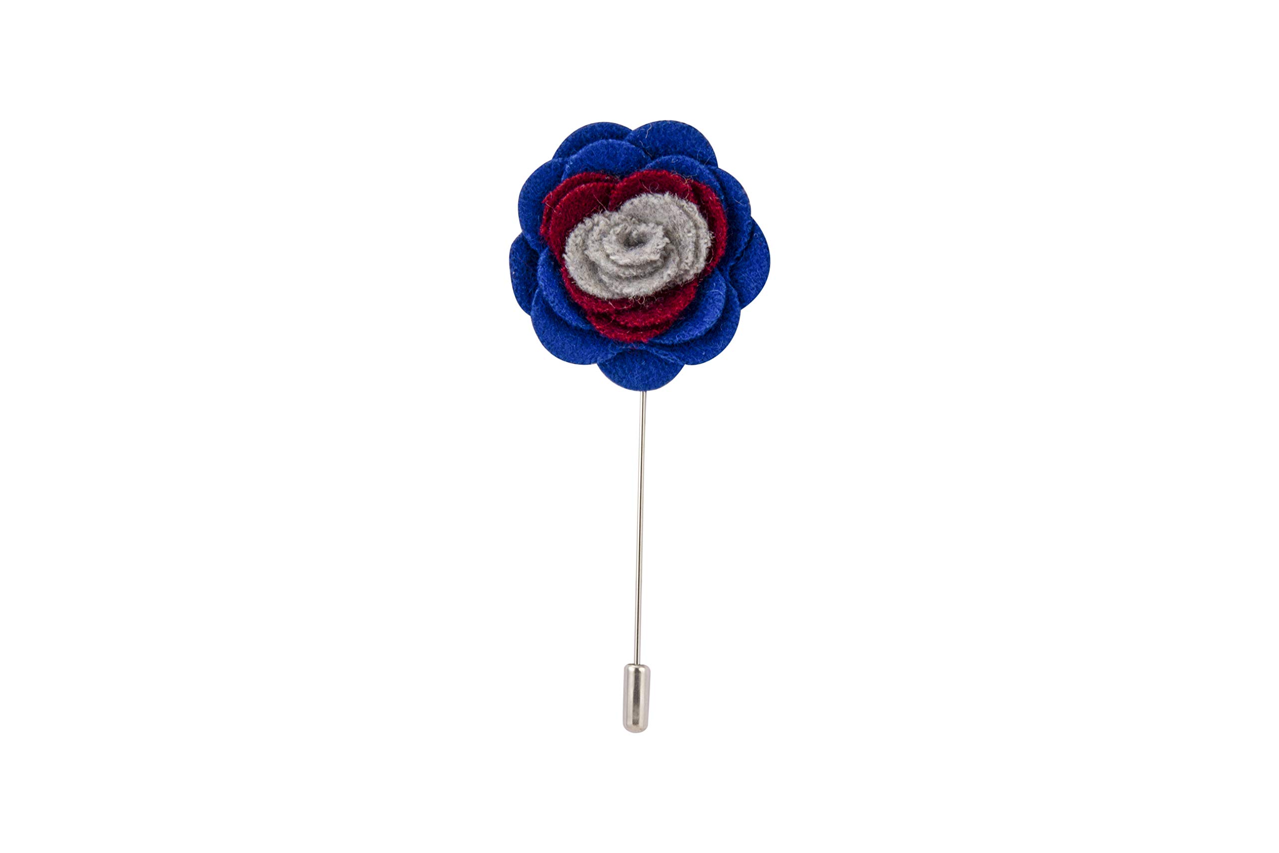 Knighthood Men's Lapel Pin Handmade Lapel Flower Stick Boutonniere Pin with a Gift Box for Suit Wedding Groom LP-19
