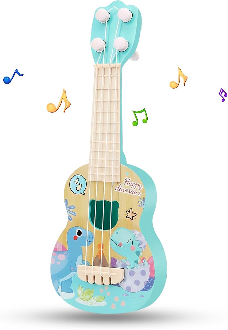 Satiskid Kids Ukulele Guitar Toy 26cm 4 String Mini Musical Instrument for