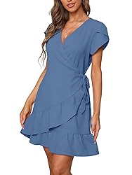 SAMPEEL Summer Dresses for Women 2024 Short Sleeve
