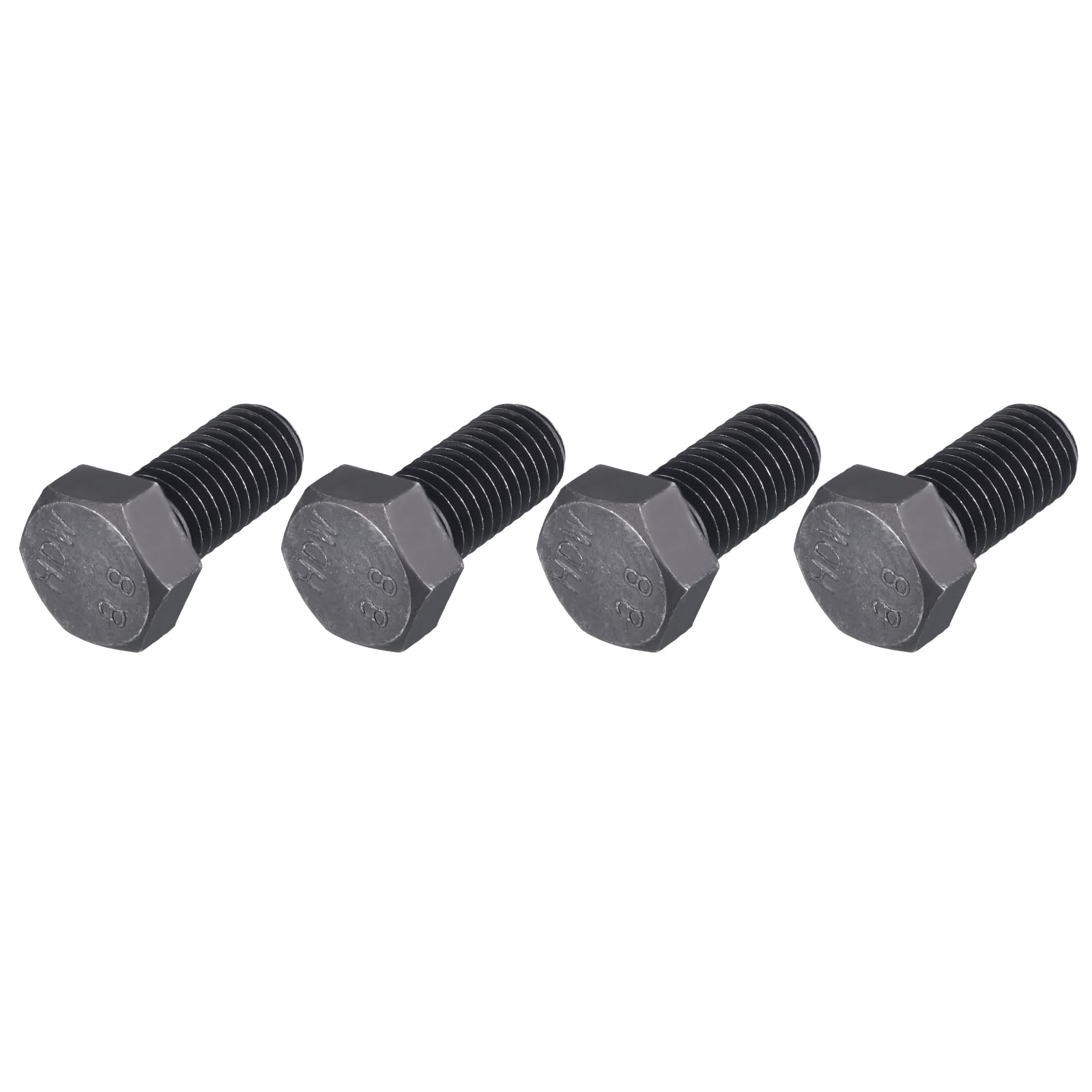 METALLIXITY Hex Bolts (M14-2x30mm) 4Pcs, 8.8 Grade Carbon Steel Fully Threaded Black Oxide, Coarse Thread UNC Hex Head Screw Bolt - for Furniture Repair — image 1