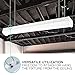 Luxrite 3FT Linear LED Shop Light Fixture, 26W, 3000K (Soft White), 3160 Lumens, Damp Rated, LED Strip Fixture, 120-277V, ETL Listed, DLC Listed, 1-Piece