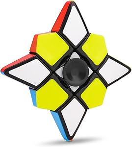 Fidget Spinner Plus 1X3X3 Speed Cube 2 in 1 Stickerless Brain Teasers Magic Puzzle Spinning Top Cube FX7711