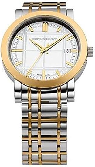 Mens gold burberry watch Clearance