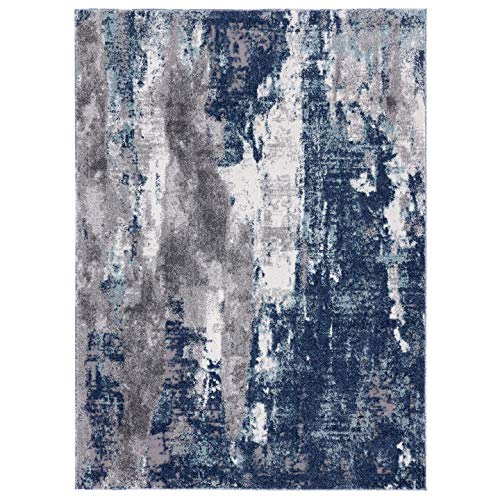 LUXE WEAVERS Euston Blue 8 x 10 Abstract Modern Area Rug Pricepulse