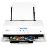 Canon PIXMA TS8820 Wireless Printer, Best for Home Photo Printing, Copy and Scan, White