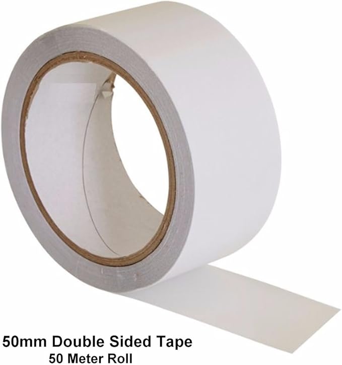 Double Sided Tape 50mm Rolls Clear Sellotape Strong Roll Permanent Self