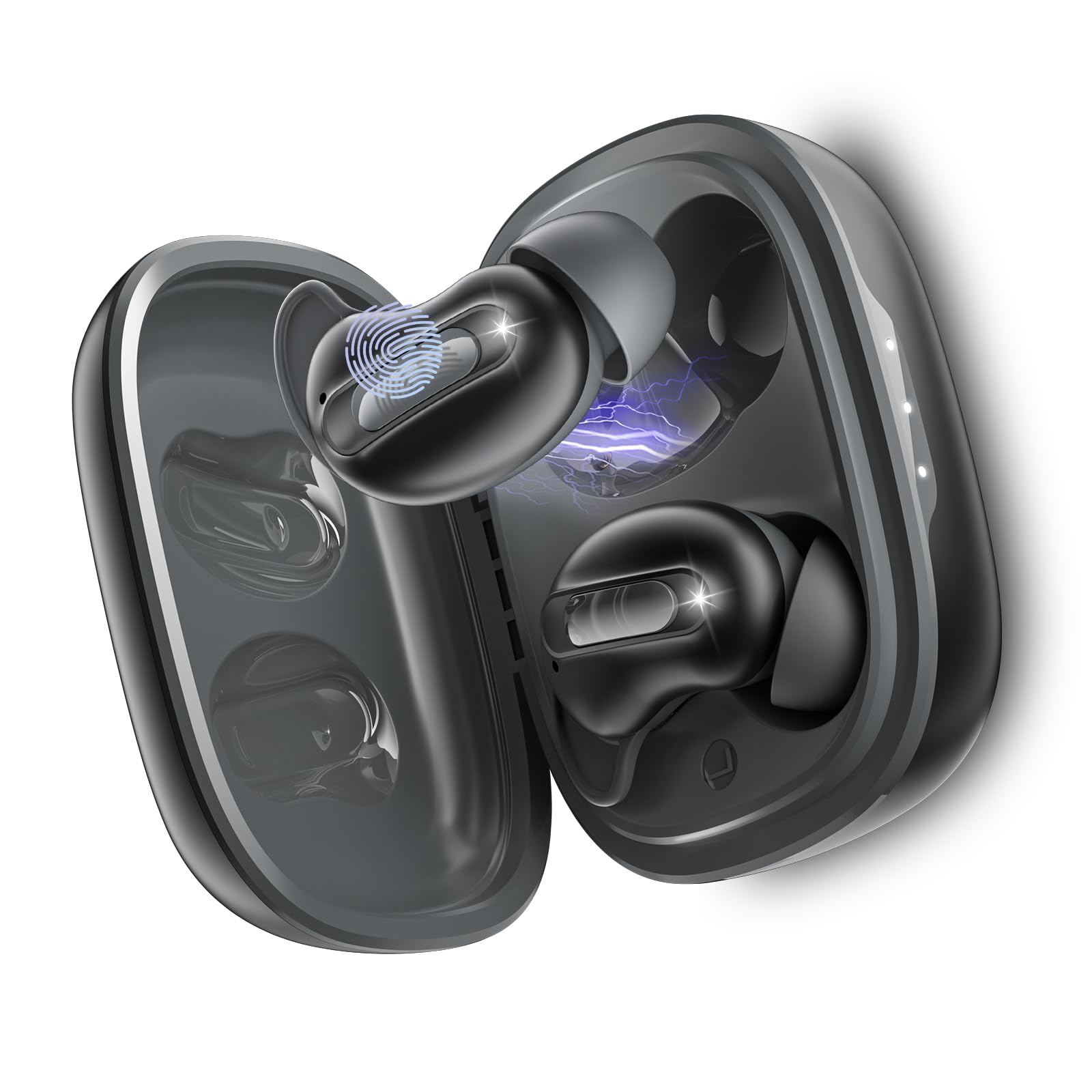 Photo 1 of Sleep Earbuds, Mini ANC Wireless Earbuds Bluetooth 5.4 Headphones Deep Bass Stereo, 48H Playtime Ear Buds, 4 ENC Noise Cancelling Mic, In Ear IP7 Waterproof Earphones for Side Sleepers,Touch Control
