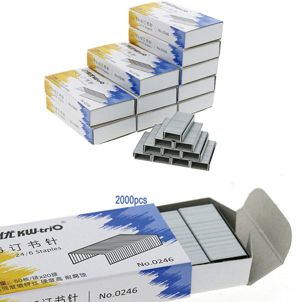 BE-TOOL 23/10 Staples, 2000pcs Strong Staples Silver Quility Staples For Stapler