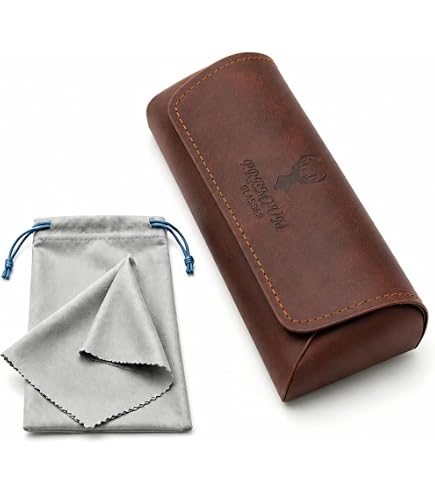 BURBERRY Large Triangular Brown Sunglass Eyeglass Case +  display picture 1