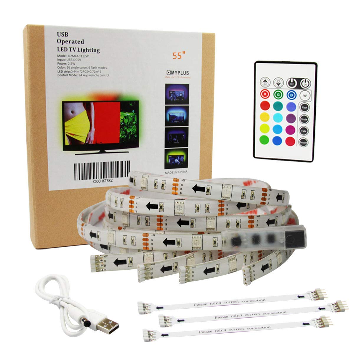 BASON USB LED TV Backlight Kit for 42 to 50 Inches, Bias Lighting LED Strip for 714532405225 eBay