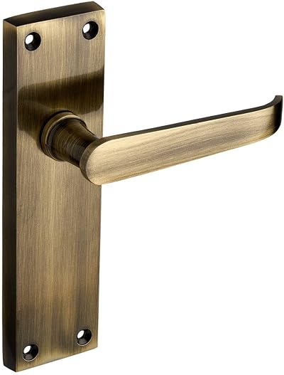 Designer Levers Victorian Straight Lever Door Handles Antique Brass 1 Pair
