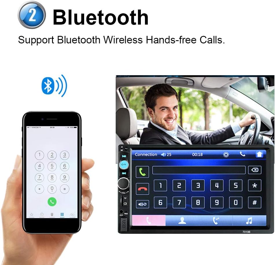 7 Double Din Car Stereo Audio MP5 Player/USB/FM/SD Multimedia