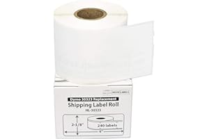 HOUSELABELS Compatible DYMO 30323 Shipping Labels (2-1/8" x 4"), Strong Permanent Adhesive, Compatible with DYMO LW 450, 4XL, Rollo & Zebra Desktop Printers, 4 Rolls /960 Labels