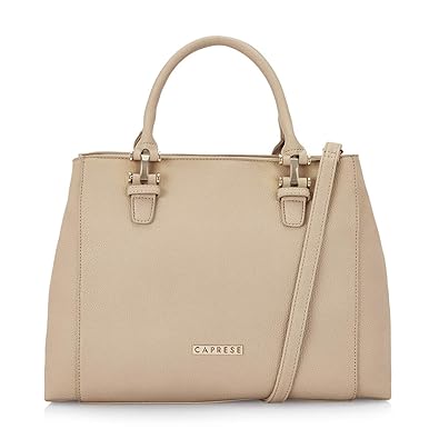 Caprese Caro Womens Satchel (Beige)