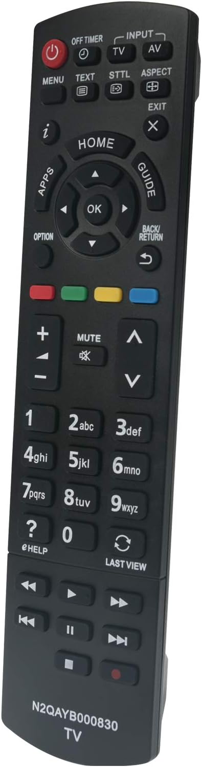 ALLIMITY N2QAYB000830 Remote Control Replacement for Panasonic Viera LCD LED TV TX-L24X6B TX-L24XW6 TX-L32BL6B TX-L32BL6E TX-L32BL6Y TX-L32E6B TX-L32E6E TX-L32E6Y TX-L32EF62 TX-L32EN63 TX-L32ES61 - Image 3