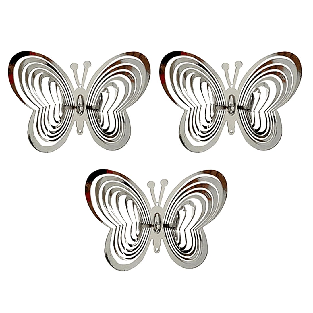 Koonafy 3PCS Reflective Bird Repellent Windmill, Reflective Birds Deterrent, Birds Deterrent Hanging Device Sparkly Spinners to Keep Birds Away From Your House, Garden, Farm