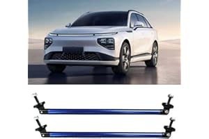 BDZMC 2PCS 11.42'' Splitter Strut Rods, Car Bumper Strut Rods, Front Lip Rod Protector Splitter, Adjustable Tie Support Bars, Lip Bumper Splitter, Universal Splitter Diffuser Strut Rods (Blue)