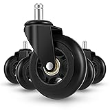 Nefish Office Chair Caster Wheels 3 Inch, Heavy