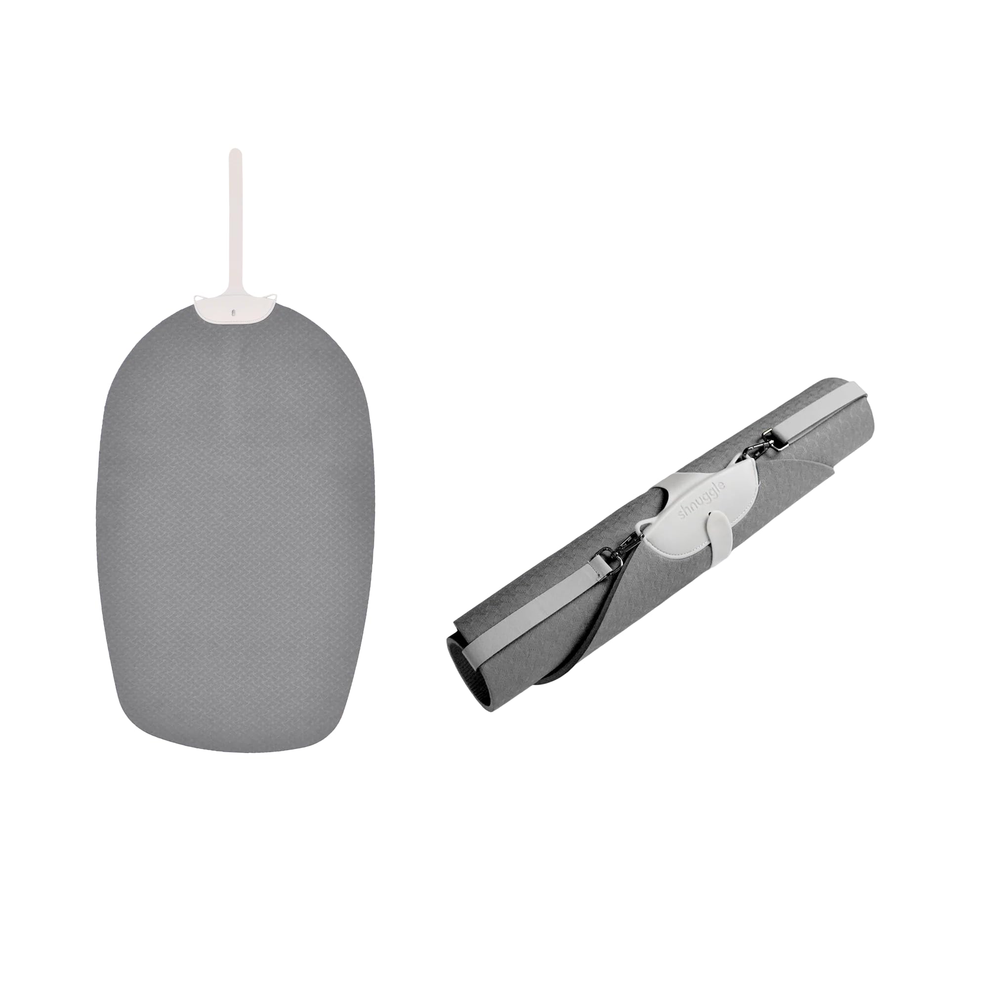 Shnuggle Baby Travel Floor Mat for Home - Perfect for Tummy Time and Yoga | Grey