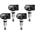 CARORAV TPMS Sensor, 315MHZ Tire Pressure Monitoring System Compatible with Ford F150. F250. F350. Explorer. Focus. Fusion, Pre-Programmed Replaces#DE8T-1A180-AA 9L3Z-1A180-AF, 4-Pack
