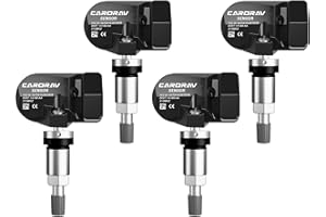 CARORAV TPMS Sensor, 315MHZ Tire Pressure Monitoring System fit for Ford F150.F250.F350.Explorer.Focus.Fusion, OE Replaces#DE8T-1A180-AA 9L3Z-1A180-AF, 4-Pack