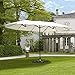 Outsunny 15' Double-Sided Outdoor Patio Market Umbrella with Air Vents - Cream White
