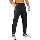 FOGFIRE Mens Joggers with Zipper Pockets Lightweight Athletic Sweatpants Tapered Pants for Men Workout Running Hiking Gym