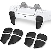 PlayVital Blade 2 Pairs Shoulder Buttons Extension Triggers for ps5 Controller, Game Improvement Adjusters for PS Portal Remote Player, Bumper Trigger Extenders for ps5 Edge Controller - Black