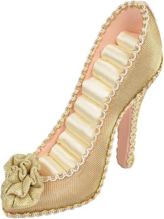 gold sparkly high heels