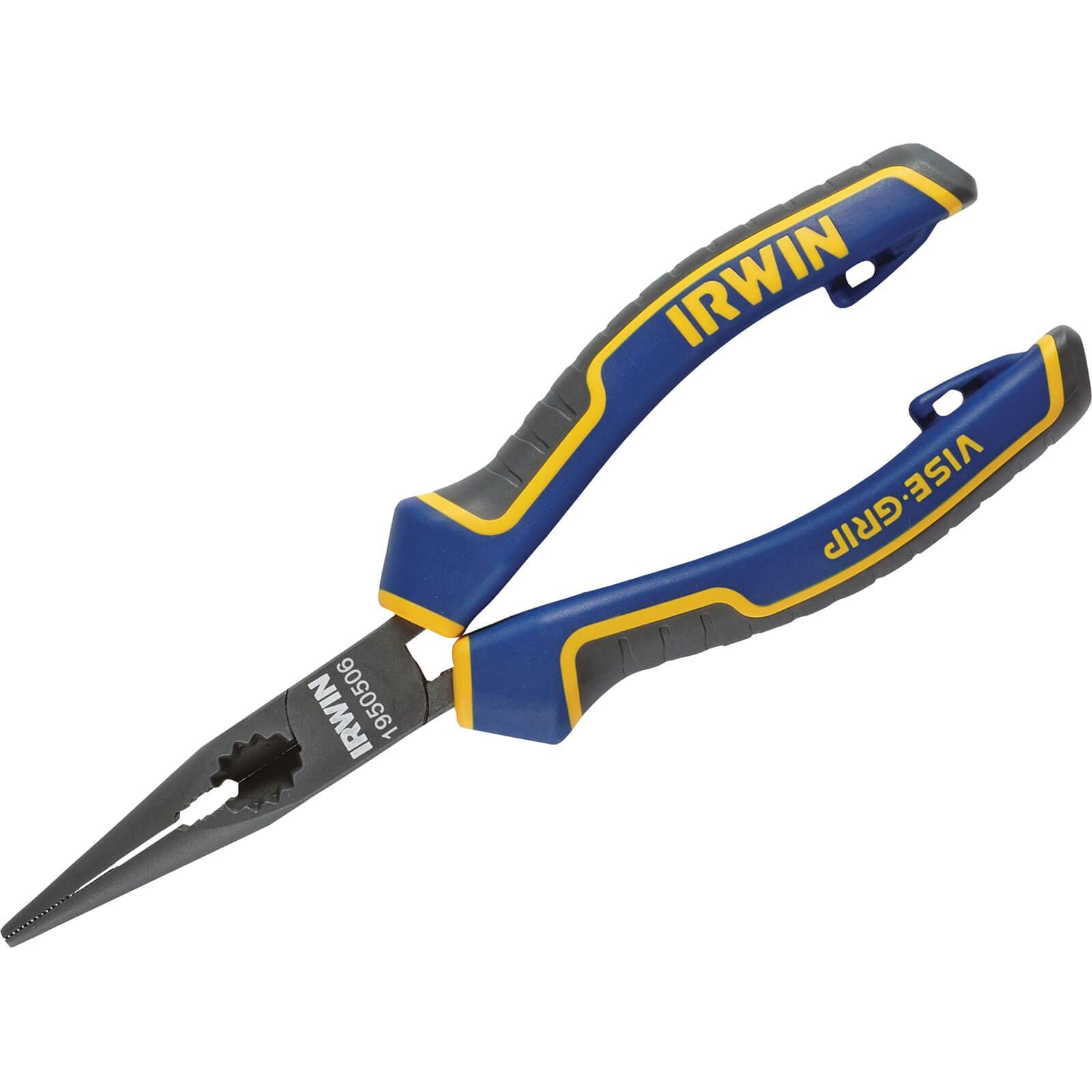 IRWIN Visegrip 1950506 6-Inch Long Nose Pliers - Blue/Yellow