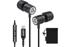 LUDOS Ultra USB C Headphones, 5 Years Warranty, Magnetic USB-C Earbuds for iPhone 17 16 15 Pro Max Plus iPad Samsung Galaxy S