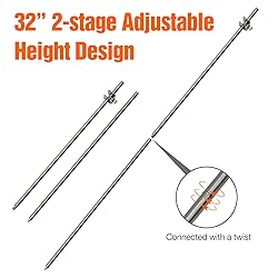 MOKIKUBA Portable Ground Rod - 304 Stainless Steel