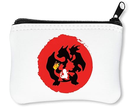 Pokemon Charmander Charmeleon Charizard Evolution Reißverschluss-Geldbörse Brieftasche Geldbörse