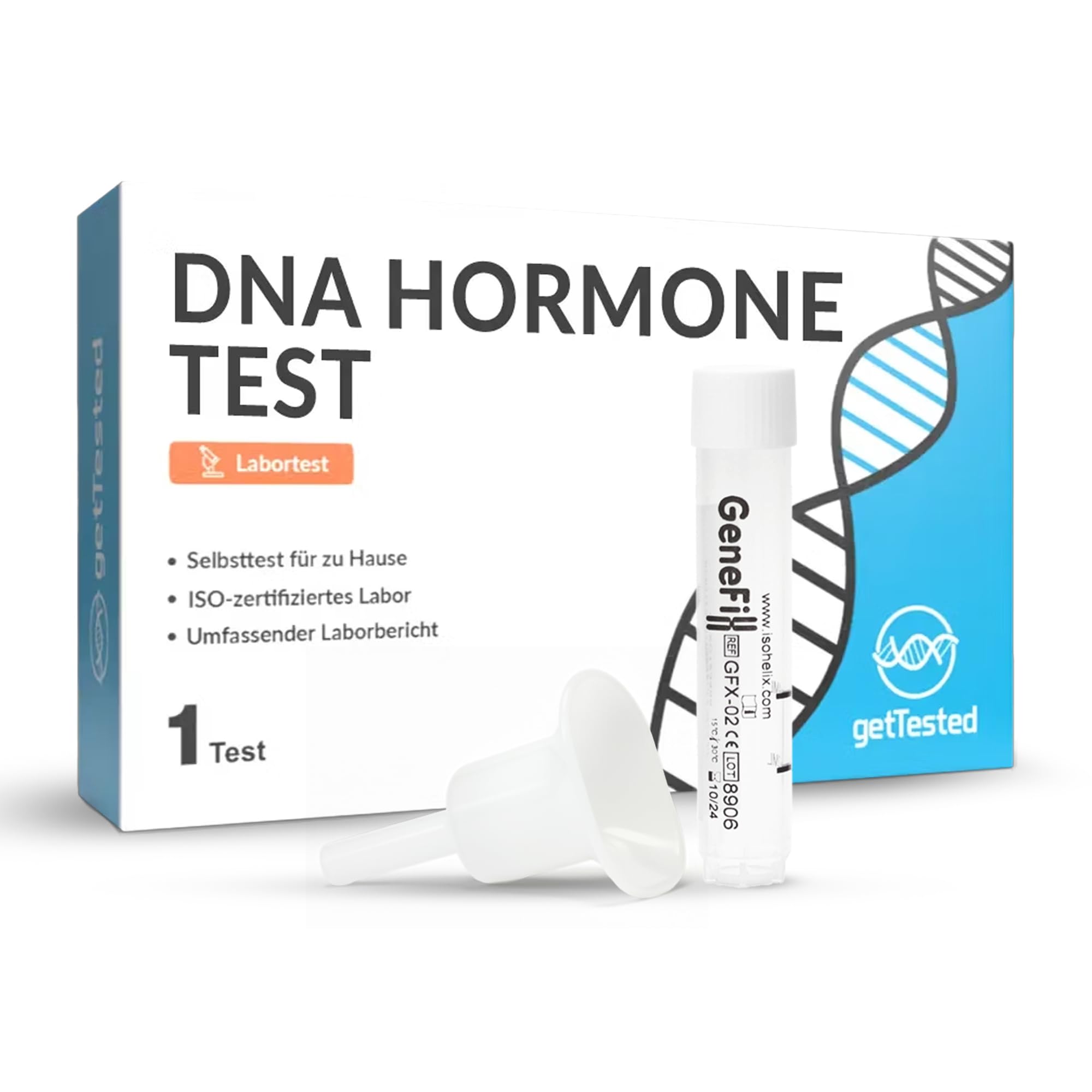 GetTested DNA Hormone Health Test | Genetic Analysis for Hormonal Influence | Saliva-Based | Targets Genes Impacting T3, T4, TSH, Testosterone, FSH | Personalized Health Insights