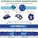 MTNZXZ Garden Hose, Newest 75 FT Expandable Heavy Double Latex Flexible Hose - 9-Pattern High Pressure Water Spray Nozzle. Suitable for Wash Cars, Clean Walls, Watering Lawns and Garden Plants, etc.