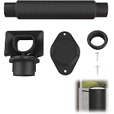 Rain Barrel Diverter Kit-Rain Barrel Downspout Diverter for Rectangular Downspouts, Collecting Clean Rainwater, Easily Turn Plastic Containers into Rain Barrels, Easy Installation Without Dismantling