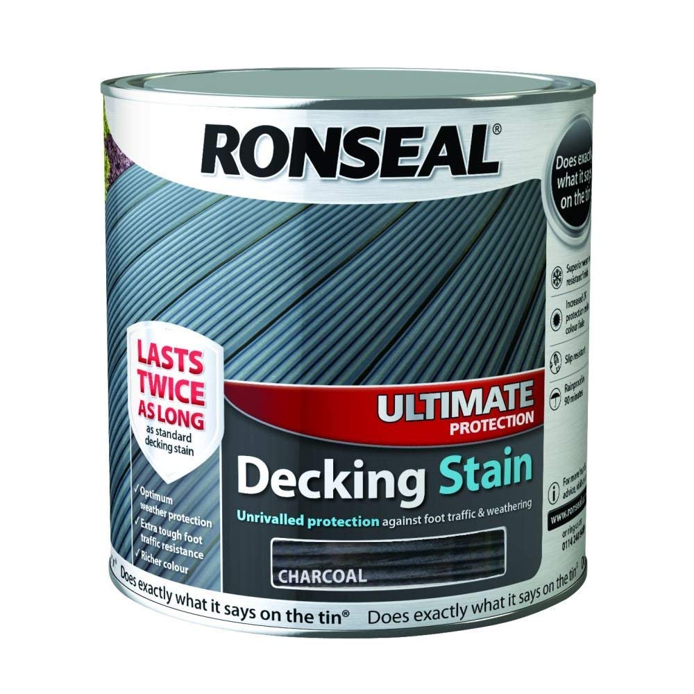 Ronseal RSLUDSC25L 2.5L Ultimate Protection Decking Stain - Charcoal