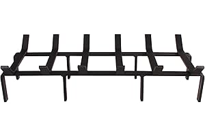 HERITAGE PRODUCTS SteelFreak Heavy Duty Steel Fireplace Grate (Rectangular/Non-Tapered) - Made in The USA (27 Inch)