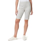 Gloria Vanderbilt Womens Amanda Bermuda High Rise Short Petite