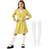 BesserBay Halloween Girls Costume Schoolgirl Skirts 3PCS Sets 4-14 Years