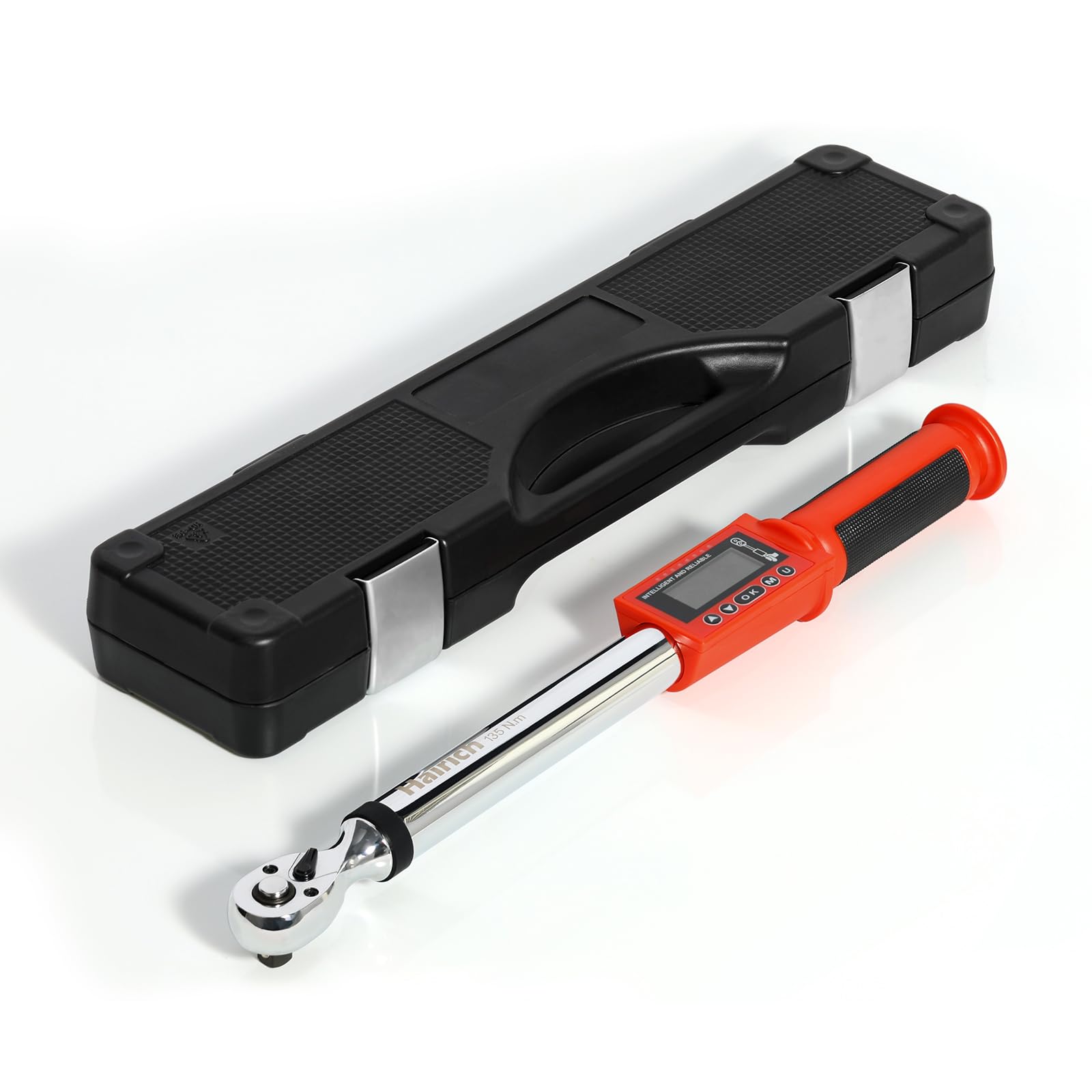 Photo 1 of Hairich 3/8 Inch Drive Digital Torque Wrench 5-100FT-LB/0-134.9N.M, Torque Range Accurate to ±2%,Electric Torque Wrench with Buzzer and LED Flash Notification for Bike/Motorcycle/Auto Repair