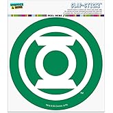 Green Lantern White Logo Automotive Car Window Locker Circle Bumper Sticker