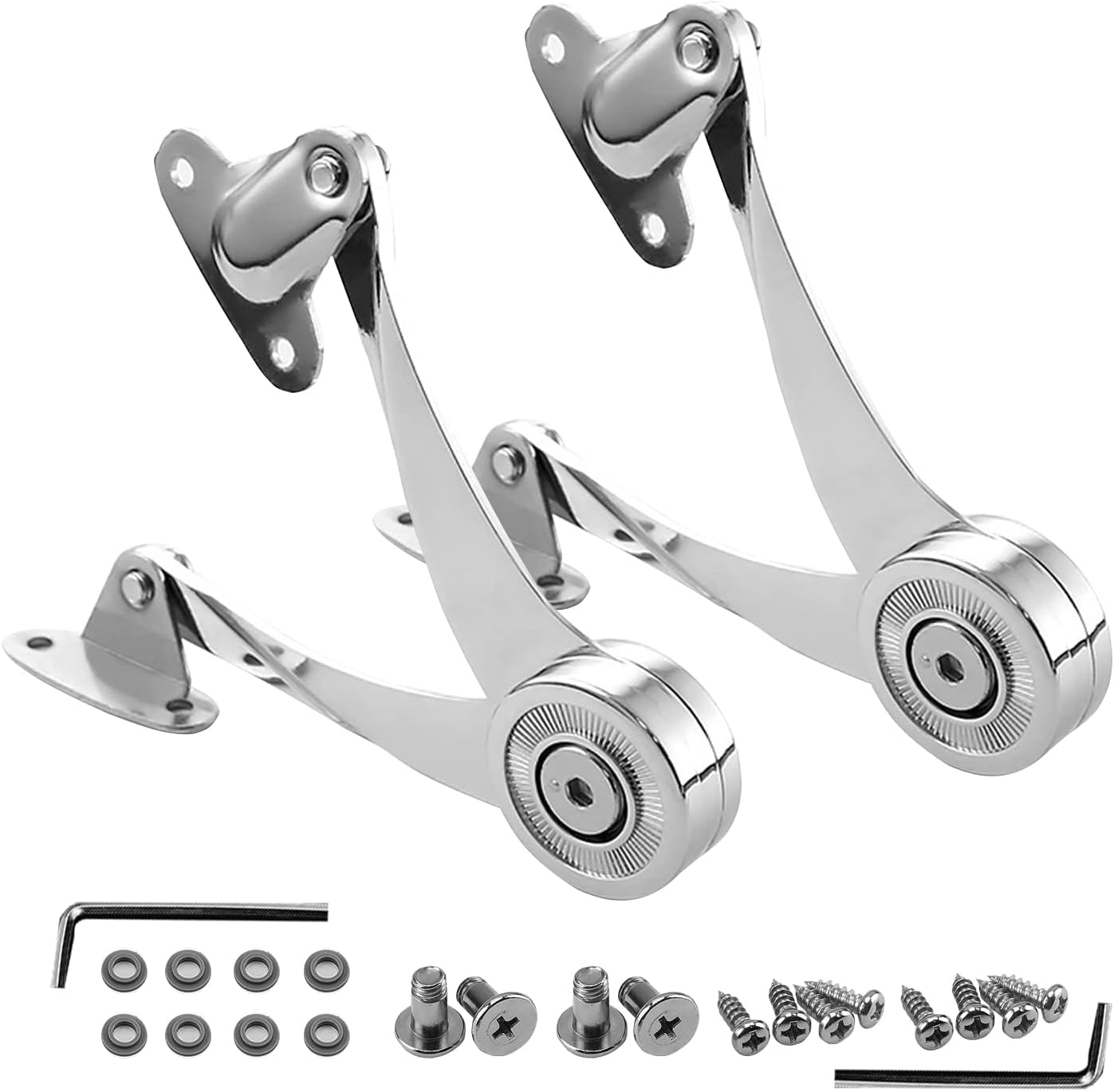 2 Pcs Heavy Duty Soft Close Lid Support Hinges