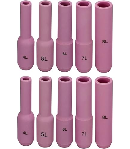 RIVERWELD TIG Gas Lens Aluina Nozzle Ceraic Cups Jubo Large Diaeter - View #10