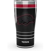 Tervis Traveler Arkansas Razorbacks - Night Game Triple Insulated Tumbler Travel Cup Keeps Drinks Cold & Hot, 20oz, Stainless Steel